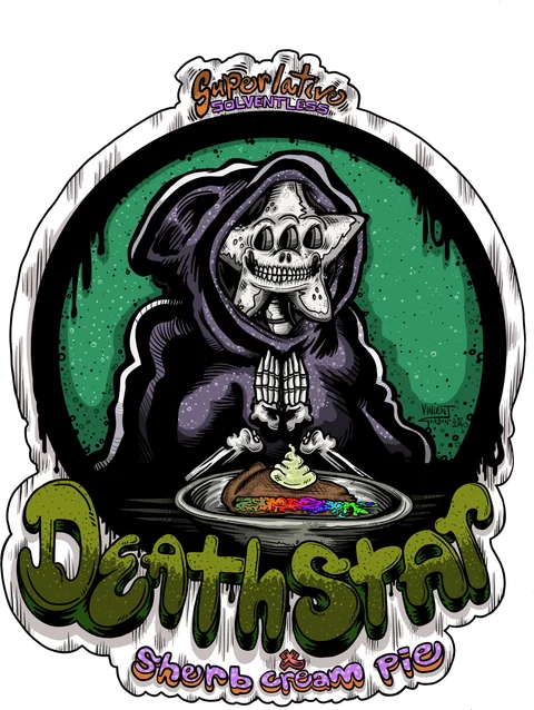 Label art for Deathstar x Sherb Cream Pie