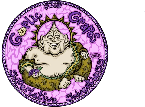 Label art for Garlic Grapes